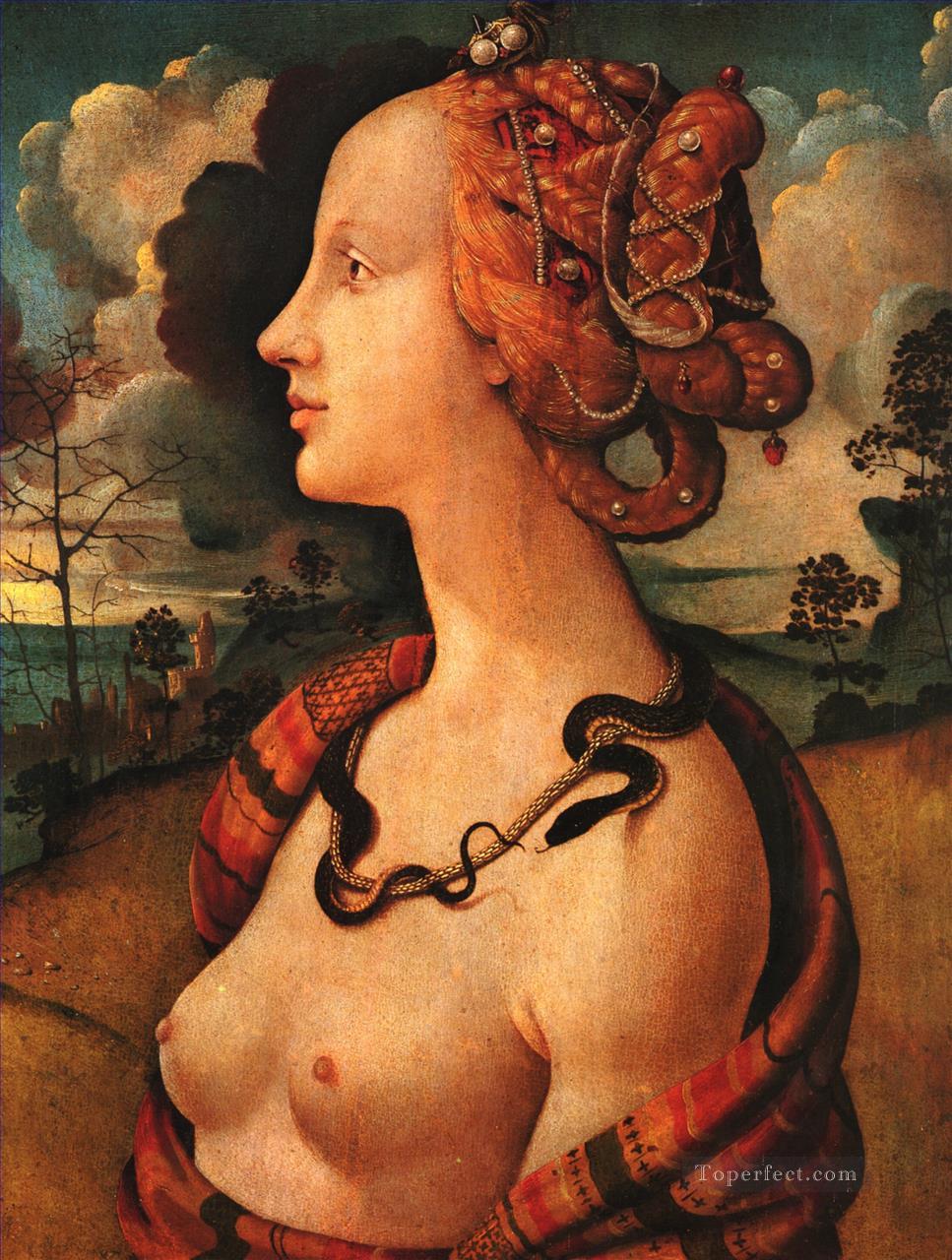 Portrait of Simonetta Vespucci 1480 Renaissance Piero di Cosimo Oil Paintings